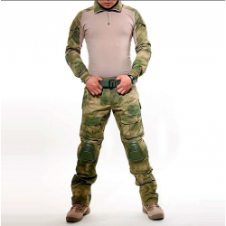 Костюм тактический мужской со съемной защитой локтей и коленей