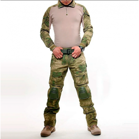 Костюм тактический мужской со съемной защитой локтей и коленей